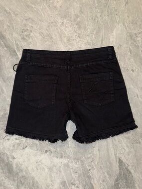 Zadig & Voltaire Vintage Black Denim Frayed Shorts